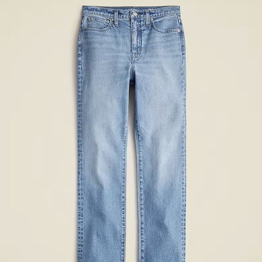 J. Crew High-rise straight jean in 1996 semi-stretch • size 29 • NWT • CC613